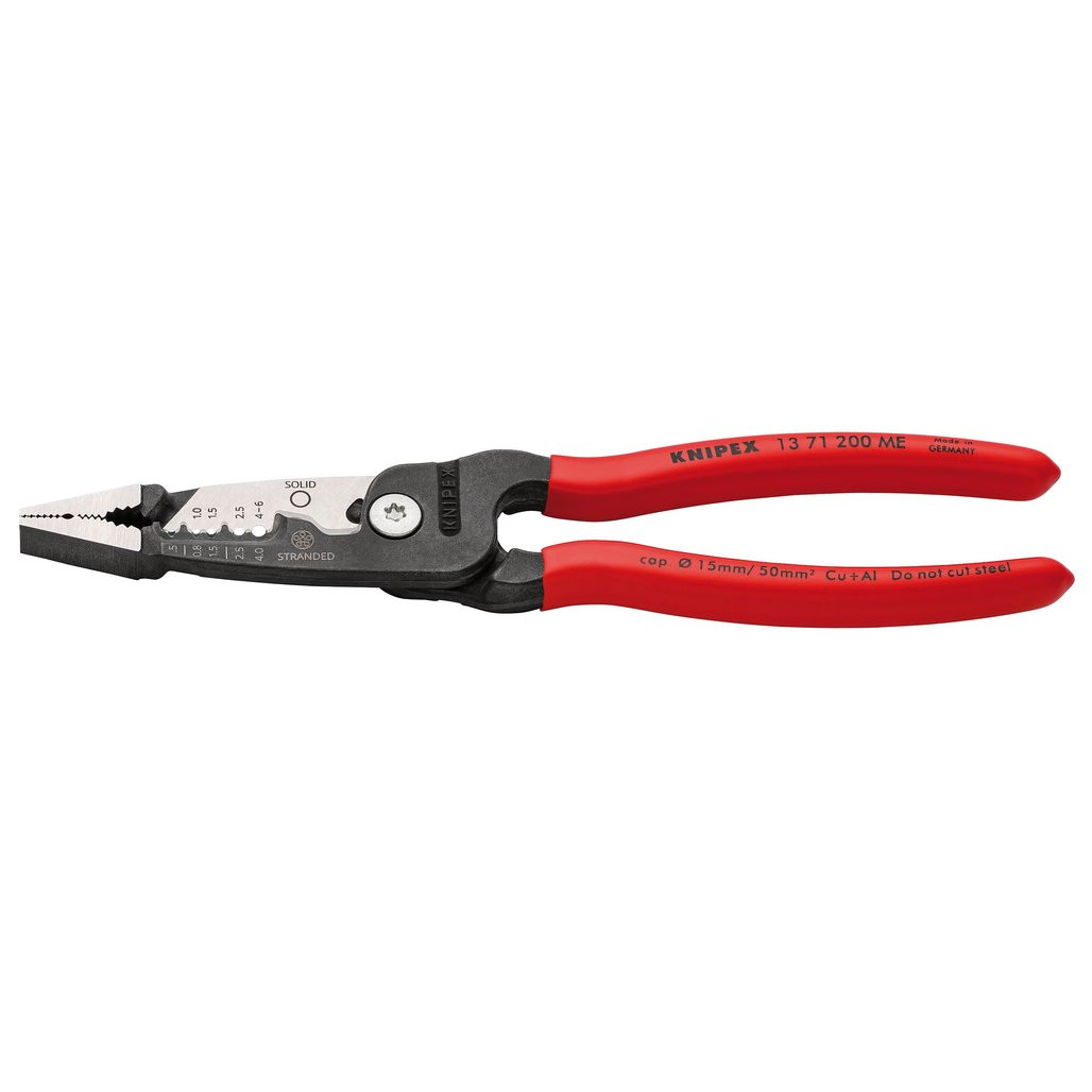 KNIPEX 13 71 200 ME Wire Stripper with Plastic Coated Handles