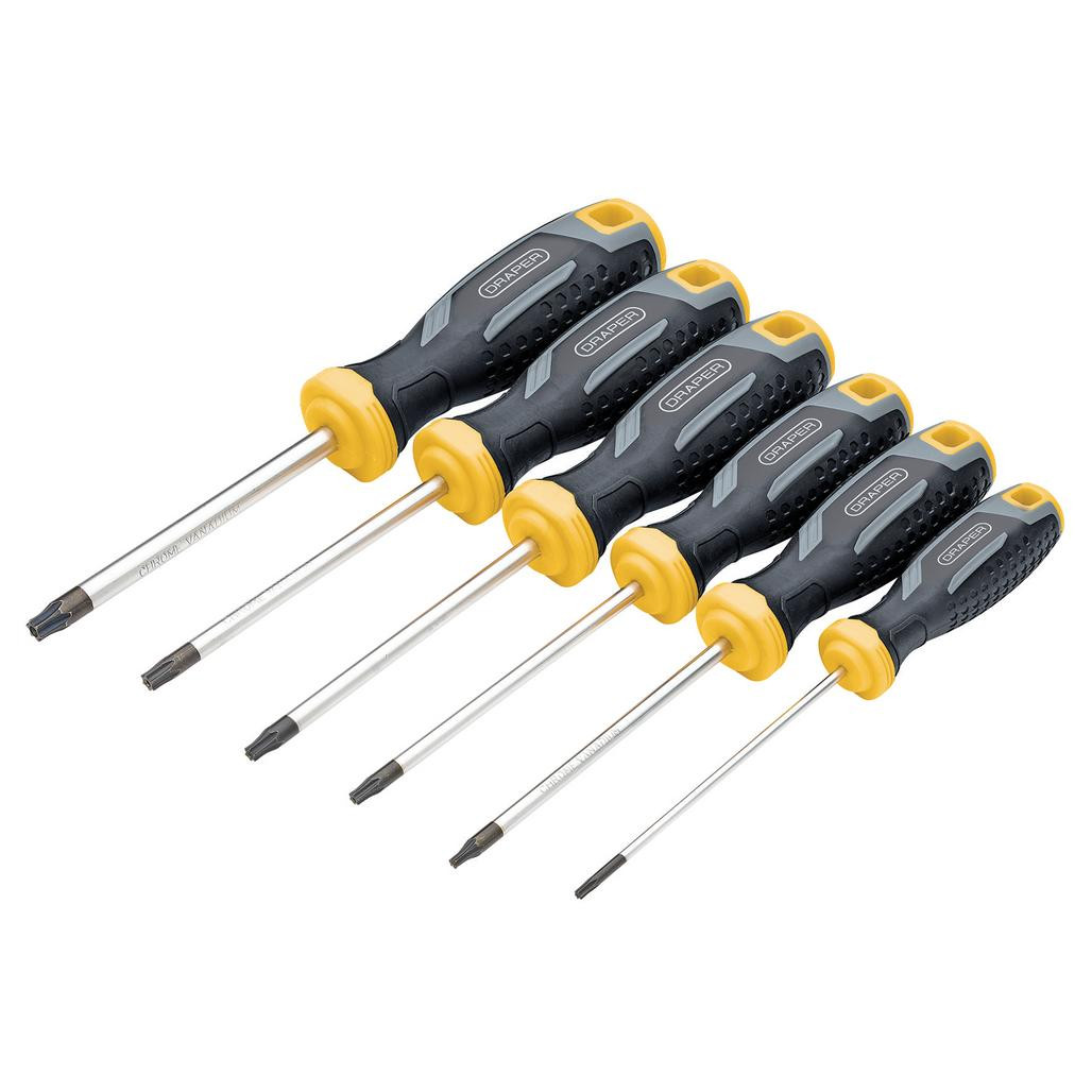 Draper TX-STAR® Tamperproof Soft Grip Screwdriver Set (6 Piece
