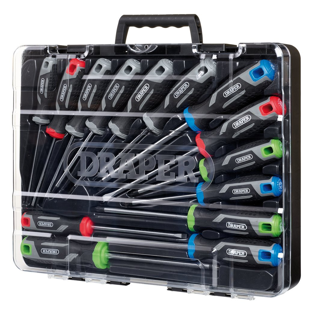 Soft Grip Screwdriver Set with Draper TX-STAR® (14 Piece) (13437