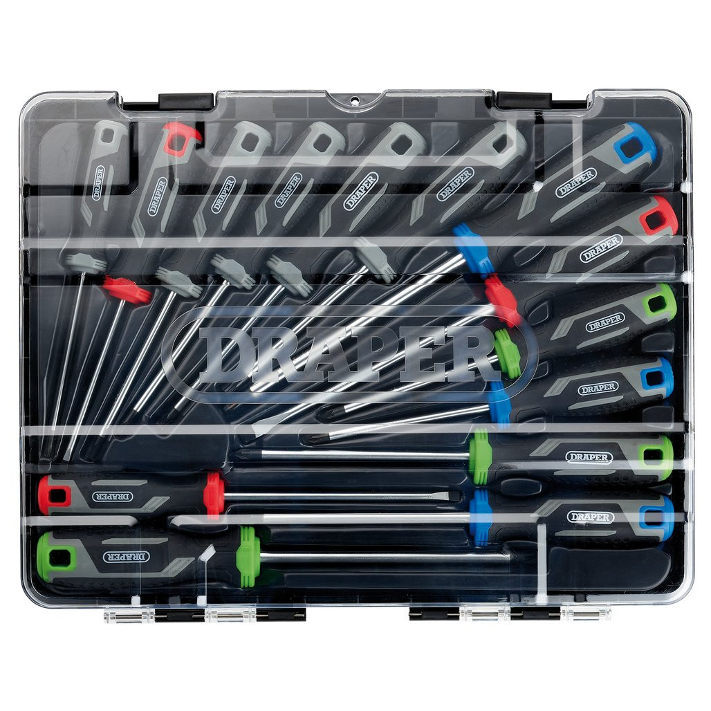 Soft Grip Screwdriver Set with Draper TX-STAR® (14 Piece) (13437