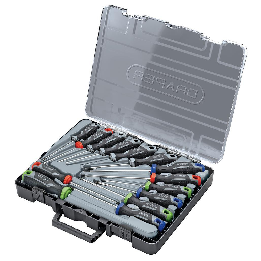 Soft Grip Screwdriver Set with Draper TX-STAR® (14 Piece) (13437