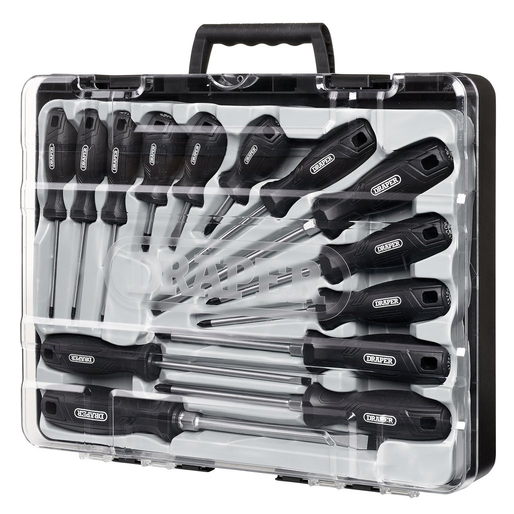 Hard Grip Screwdriver Set (14 Piece) (13587) | Draper Tools