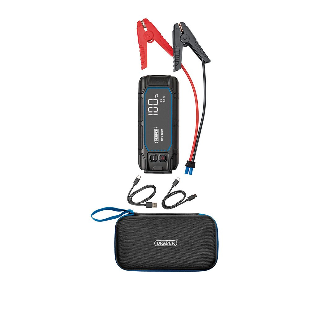 12V Lithium Jump Starter with Digital Display, 1200A (23728