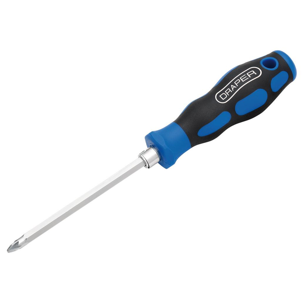 Dr.Drive KeepPer FINAL1 2本セット 2-in-1 Reversible Blade Soft Grip Screwdriver, SL6/PZ2 x 175mm