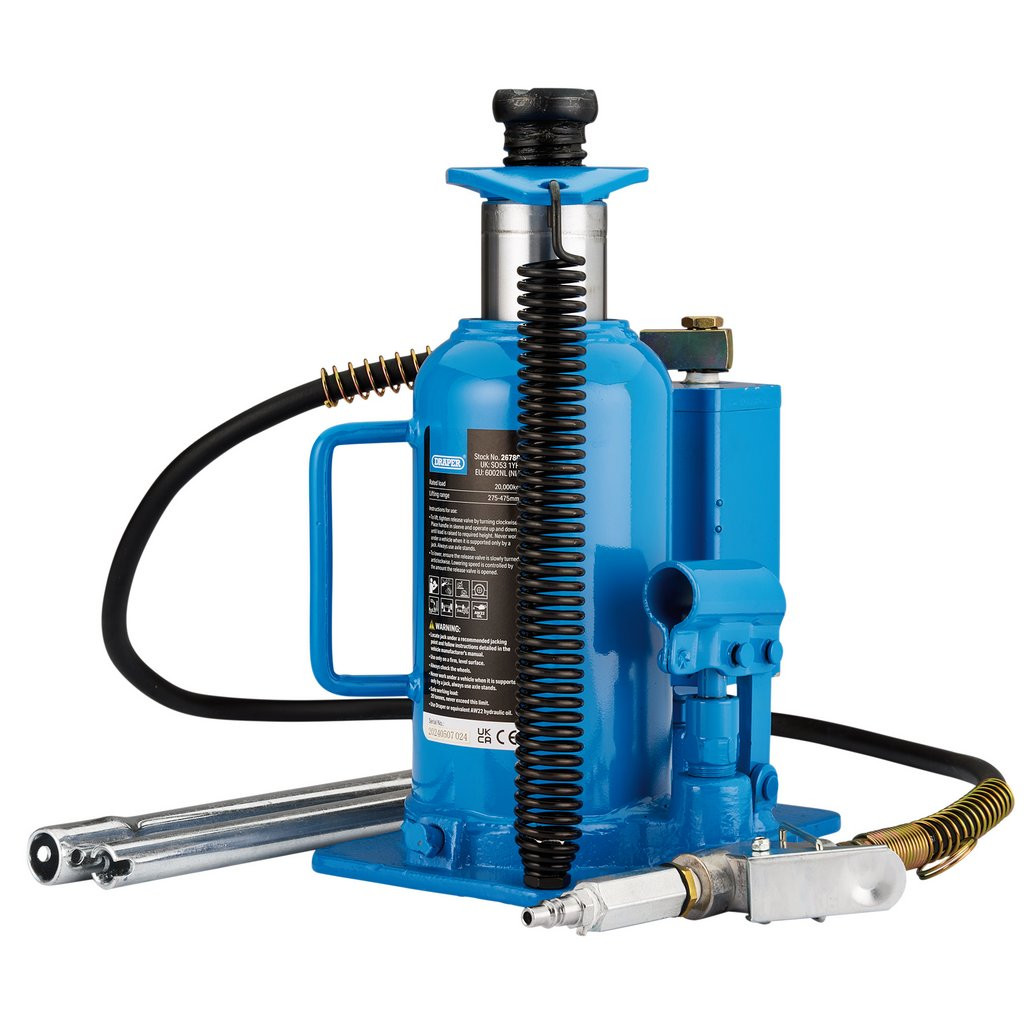 Air Bottle Jack, 20 Tonne (26780) | Draper Tools