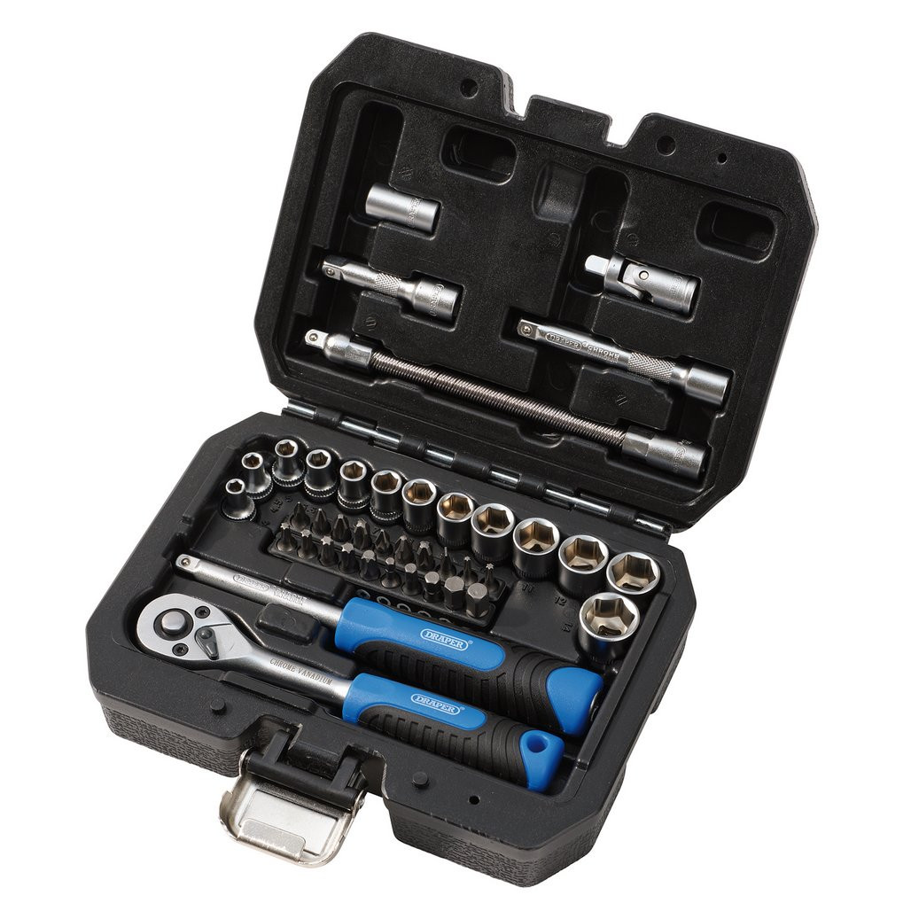 Draper HI-TORQ® Metric Socket and Bit Set, 1/4