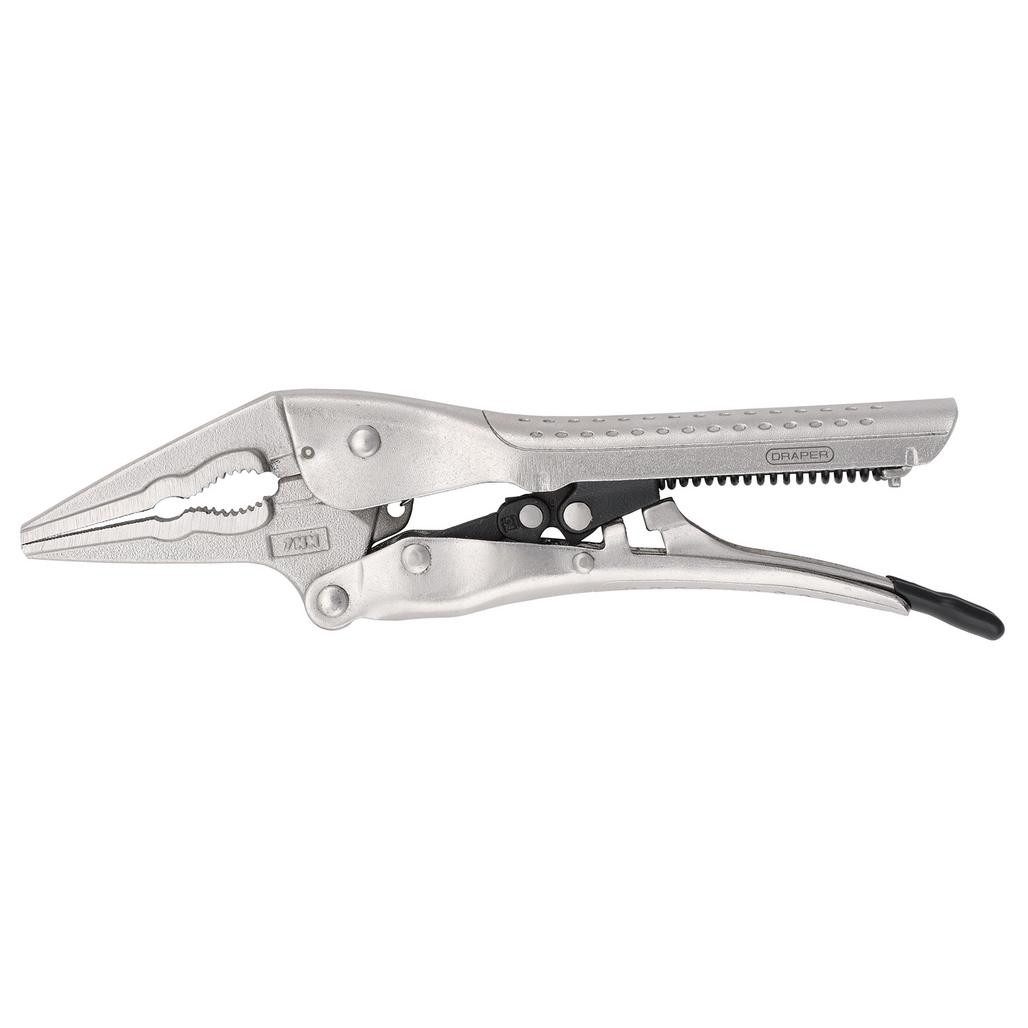 Long Nose Locking Pliers, 200mm (07099) | Draper Tools