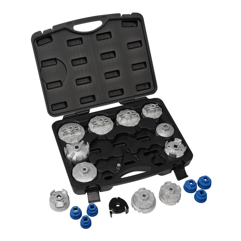 Oil Filter Cap Wrench Set (19 Piece) (27237) | Draper Tools