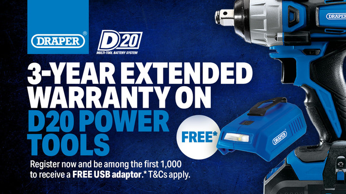 NEW D20 3-year Warranty + bag your FREE USB adaptor!