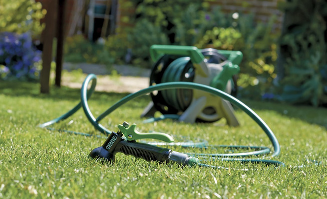 Garden watering in the summer months