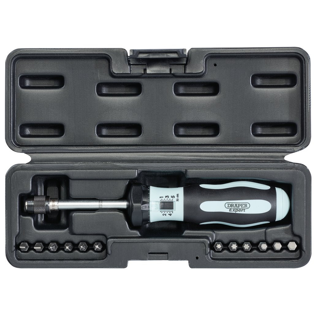 Torque Screwdriver Kit, 1 5Nm (75170) Draper Tools
