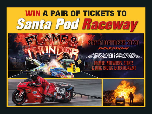 Win a pair of tickets to Santa Pod Raceways Flame & Thunder