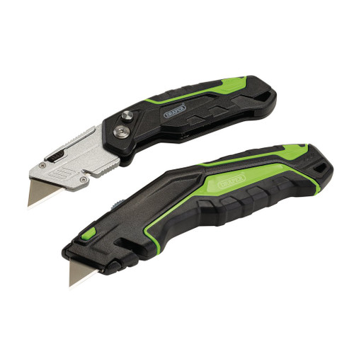 Retractable & Folding Trimming Knife Set with 10 x SK2 Two Notch Blades - 04773_1.jpg