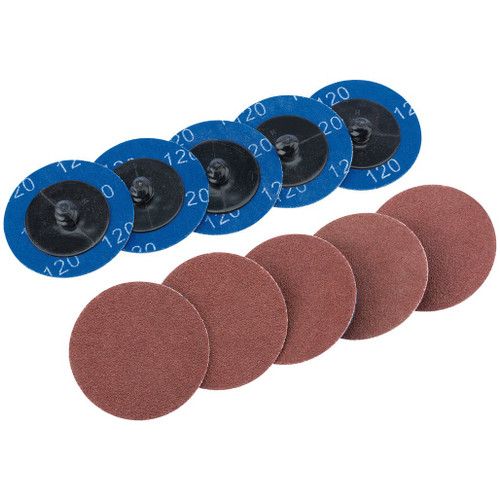 Aluminium Oxide Sanding Discs, 50mm, 120 Grit (Pack of 10) - 75611_SD2AB.jpg