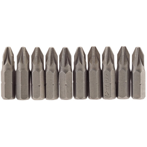 PZ Type Insert Bit, 1/4" Hex, 25mm Long, No.2 (Pack of 10) - 64048_25PZ-10-B.jpg