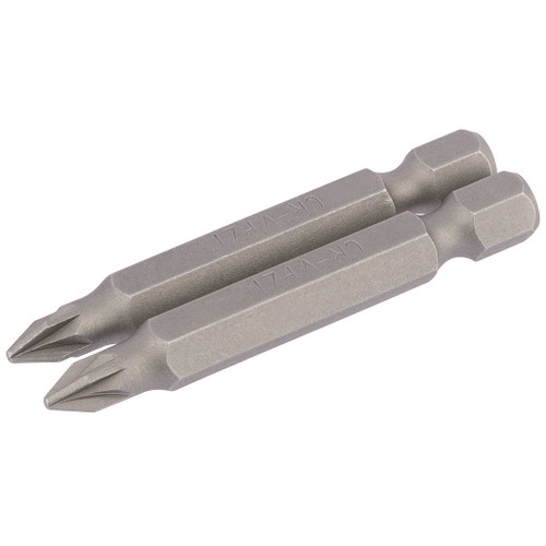 PZ Type Insert Bit, 1/4" Hex, 50mm Long, No.1 (Pack of 2) - 64227_50PZ-2-B.jpg