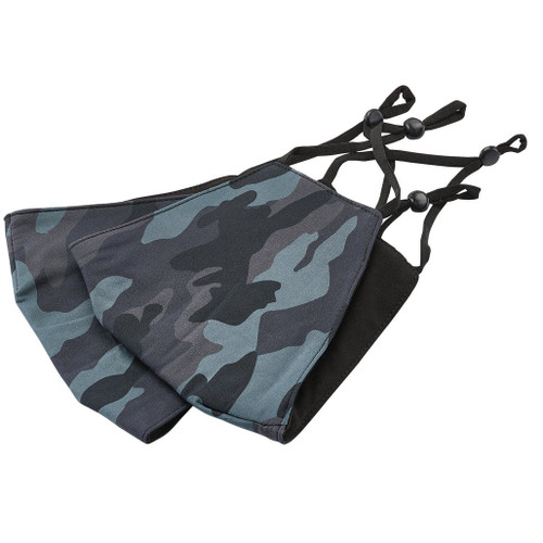 Camo Fabric Resuable Face Masks, Blue (Pack of 2) - 94962_2.jpg