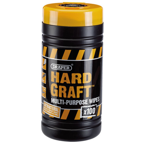 Draper Hard Graft Multi-Purpose Wipes (Tub of 100) - 84711_HGW-100.jpg