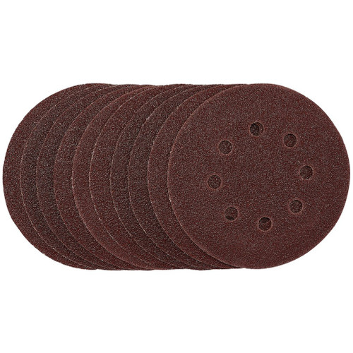 Punched Sanding Discs, 125mm, Hook & Loop, 40 Grit, (Pack of 10) - 54392_1.jpg