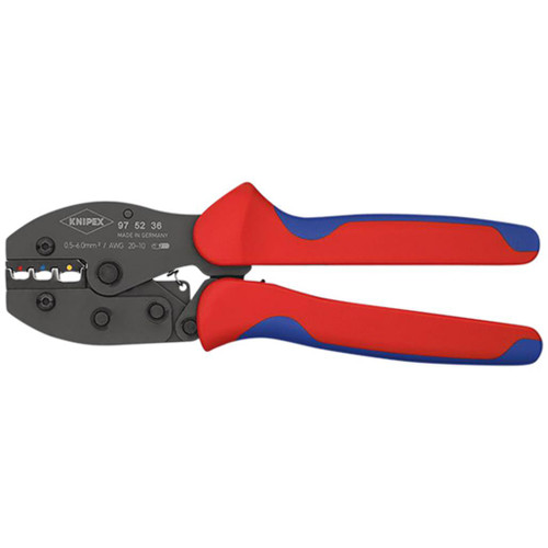 KNIPEX 97 53 04 SB Self-Adjusting Crimping Pliers,2 x 6 mm², 180mm
