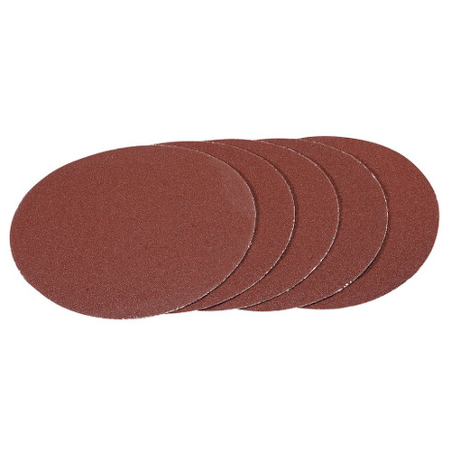 Hook and Loop Aluminium Oxide Sanding Discs, 180mm, 60 Grit (Pack of 5) - 93388_1.jpg