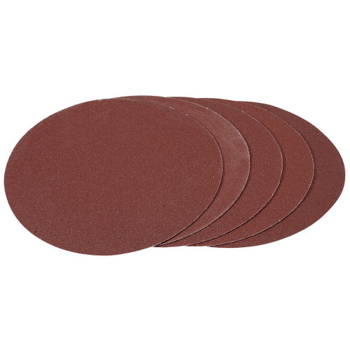 Hook and Loop Aluminium Oxide Sanding Discs, 180mm, 100 Grit (Pack of 5) - 93426_1.jpg