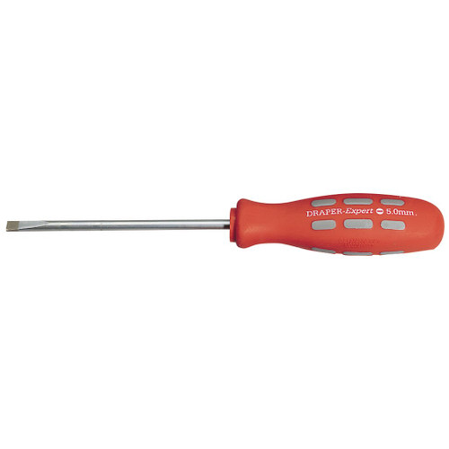 Draper Expert Plain Slot Parallel Tip Mechanics Screwdriver, 100 x 5mm (Sold Loose) - 67853_870_1B.jpg