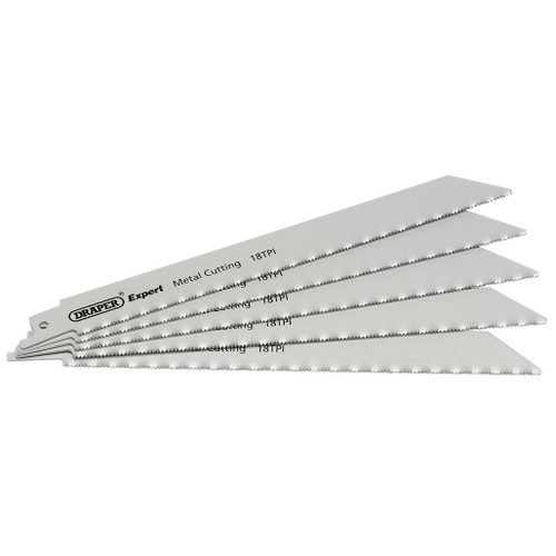 Expert 200mm 18tpi HSS Reciprocating Saw Blades for Metal Cutting - Pack of 5 - 02310_RSBM18.jpg