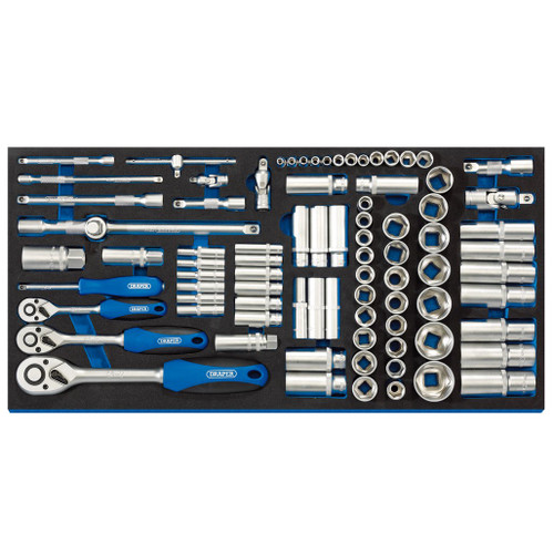Draper Expert Steckschlüssel-Set 110-teilig – Mit Bits, In EVA-Schaumstoffbox, 1/4 & 3/8 Zoll Antrieb