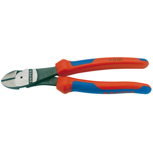 Knipex 74 22 200 High Leverage Diagonal Side Cutter with 12° Head, 200mm - 78428_7422.jpg