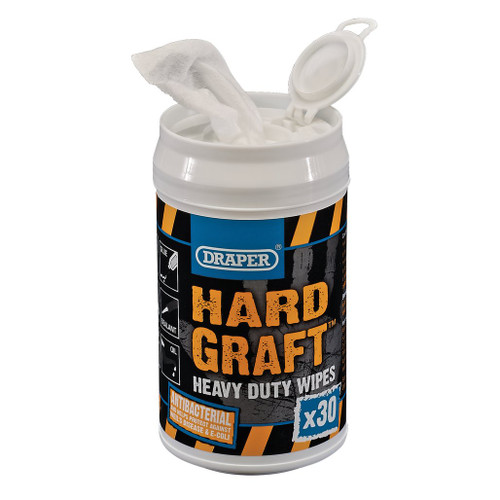 Draper Hard Graft Wipes (Tub of 30) - 99774_1.jpg