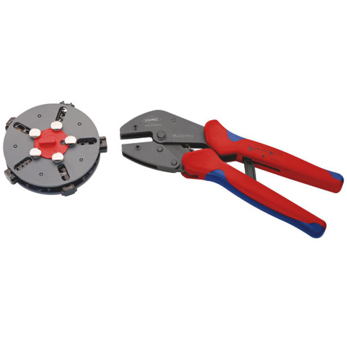 KNIPEX 97 33 02 MultiCrimp® Lever Action Crimping Pliers, 0.5 — 6.0 mm² Capacity, 250mm - 07792_1.jpg