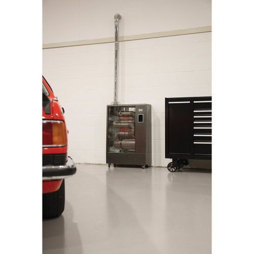 230V Far Infrared Diesel Heater with Flue Kit, 40,000 BTU/11.6kW (18037 ...