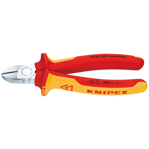 Knipex 70 06 160 SBE Fully Insulated Diagonal Side Cutter, 160mm - 81262_7006.jpg