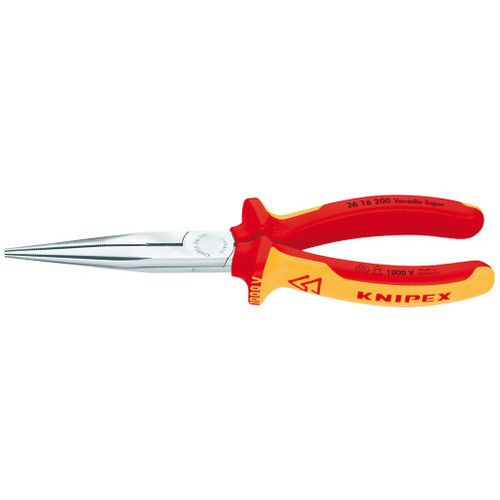 Knipex 26 16 200 SBE Fully Insulated Long Nose Pliers, 200mm - 81246_2616.jpg