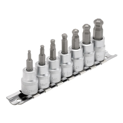 Draper Expert Ball-end Hex. Socket Bit Set, 3/8" Sq. Dr., 48mm (7 Piece) - 16296_1.jpg