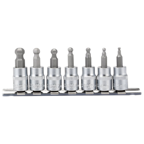 Ball-end Hex. Socket Bit Set, 3/8" Sq. Dr., 48mm (7 Piece) - 16296_D-HEX-B-7-55.jpg