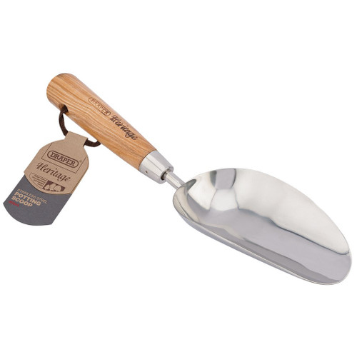 Draper Heritage Stainless Steel Hand Potting Scoop with Ash Handle - 99024_1.jpg