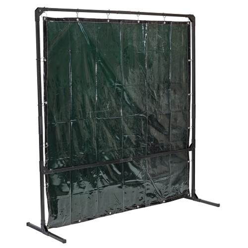 Welding Curtain with Metal Frame, 6' x 6' - 28406_1.jpg