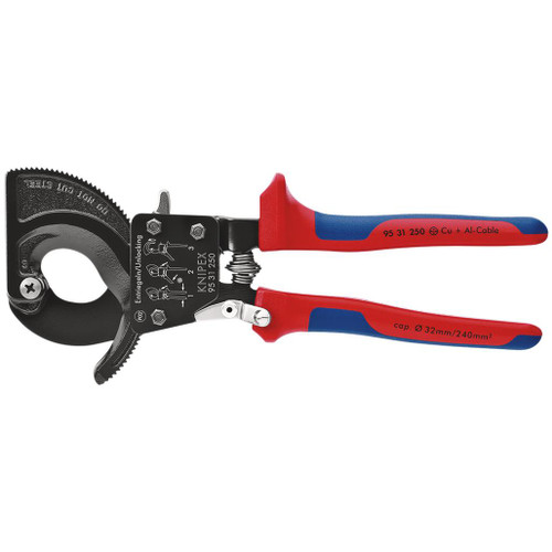 KNIPEX 95 31 250 Ratchet Action Cable Cutter, 250mm - 18555_1.jpg
