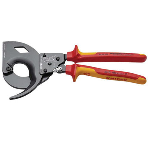 KNIPEX 95 36 320 Cable Cutter (ratchet principle, 3-stage) insulated with multi-component grips, VDE-tested black atramentized, 320mm - 25881_1.jpg