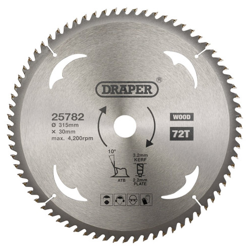 TCT Circular Saw Blade for Wood, 315 x 30mm, 72T  - 25782_1.jpg