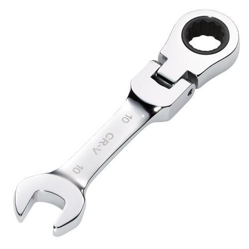 Draper HI-TORQ® Metric Stubby Flexible Head Ratchet Combination Spanner, 10mm - 27965_1.jpg