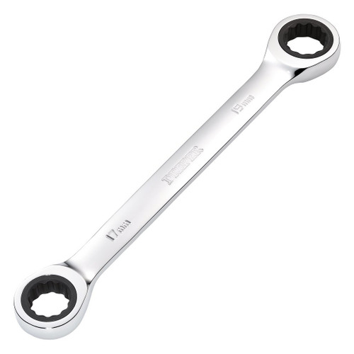 Draper HI-TORQ® Metric Double Ratchet Ring Spanner, 17 x 19mm - 27740_1.jpg