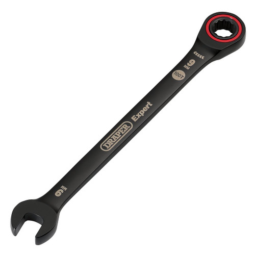 Draper Expert HI-TORQ® Metric Ratchet Combination Spanner, 9mm, Black - 03880_1.jpg