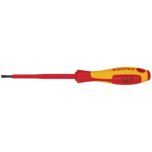 KNIPEX 98 20 40 VDE Insulated Slotted Screwdriver, 4.0 x 100mm - 18791_1.jpg