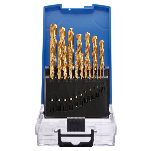 HSS Titanium Nitride Coated Drill Bit Set (19 Piece) (08885) | Draper Tools