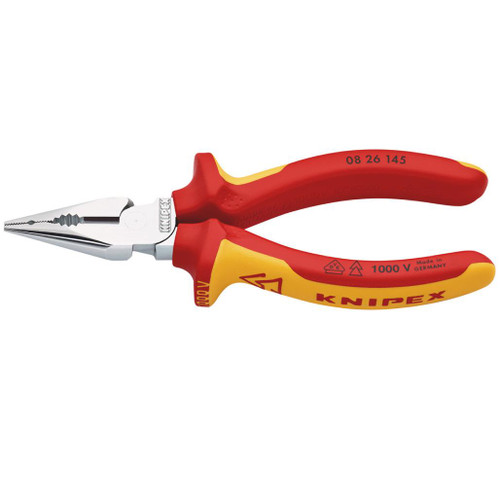 KNIPEX 08 26 145 SB VDE Needle-Nose Combination Pliers,145mm - 25158_1.jpg