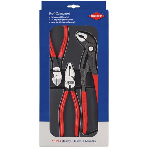 KNIPEX 00 20 10 Power Set, 1x 02 01 180, 1x 87 01 250, 1x 74 01 160  - 25017_1.jpg