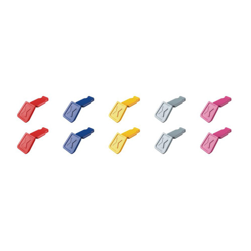 KNIPEX 00 61 10 C V01 ColorCode Clips Color Mix 1 (10 Pieces), 122mm - 25066_1.jpg